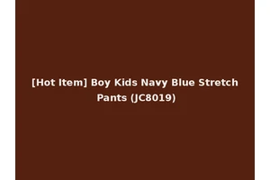 [Hot Item] Boy Kids Navy Blue Stretch Pants (JC8019)