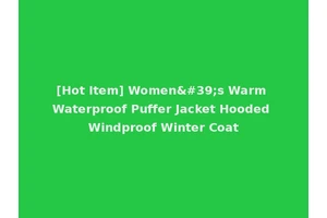 [Hot Item] Women's Warm Waterproof Puffer Jacket Hooded Windproof Winter Coat