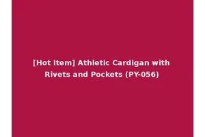 [Hot Item] Athletic Cardigan with Rivets and Pockets (PY-056)