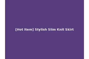 [Hot Item] Stylish Slim Knit Skirt