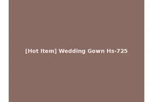 [Hot Item] Wedding Gown Hs-725