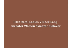[Hot Item] Ladies V-Neck Long Sweater Women Sweater Pullover