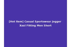 [Hot Item] Casual Sportswear Jogger Xxxl Fitting Men Short