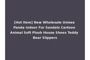[Hot Item] New Wholesale Unisex Panda Indoor Fur Sandals Cartoon Animal Soft Plush House Shoes Teddy Bear Slippers