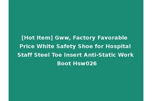 [Hot Item] Gww, Factory Favorable Price White Safety Shoe for Hospital Staff Steel Toe Insert Anti-Static Work Boot Hsw026