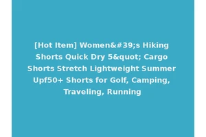 [Hot Item] Women's Hiking Shorts Quick Dry 5" Cargo Shorts Stretch Lightweight Summer Upf50+ Shorts for Golf, Camping, Traveling, Running