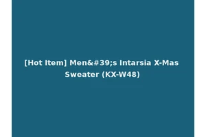 [Hot Item] Men's Intarsia X-Mas Sweater (KX-W48)