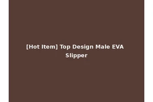 [Hot Item] Top Design Male EVA Slipper