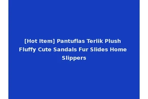 [Hot Item] Pantuflas Terlik Plush Fluffy Cute Sandals Fur Slides Home Slippers