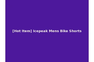 [Hot Item] Icepeak Mens Bike Shorts