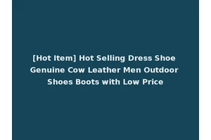 [Hot Item] Hot Selling Dress Shoe Genuine Cow Leather Men Outdoor Shoes Boots with Low Price
