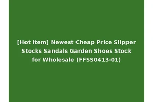 [Hot Item] Newest Cheap Price Slipper Stocks Sandals Garden Shoes Stock for Wholesale (FFSS0413-01)