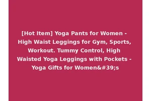 [Hot Item] Yoga Pants for Women - High Waist Leggings for Gym, Sports, Workout. Tummy Control, High Waisted Yoga Leggings with Pockets - Yoga Gifts for Women's