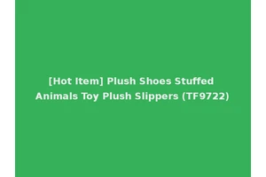 [Hot Item] Plush Shoes Stuffed Animals Toy Plush Slippers (TF9722)