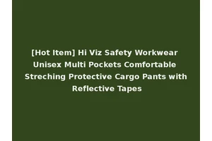 [Hot Item] Hi Viz Safety Workwear Unisex Multi Pockets Comfortable Streching Protective Cargo Pants with Reflective Tapes