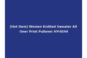 [Hot Item] Women Knitted Sweater All Over Print Pullover HY-0544