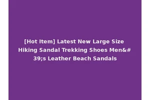 [Hot Item] Latest New Large Size Hiking Sandal Trekking Shoes Men's Leather Beach Sandals