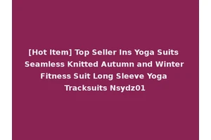 [Hot Item] Top Seller Ins Yoga Suits Seamless Knitted Autumn and Winter Fitness Suit Long Sleeve Yoga Tracksuits Nsydz01