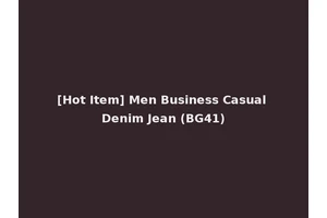 [Hot Item] Men Business Casual Denim Jean (BG41)