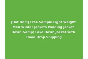 [Hot Item] Free Sample Light Weight Men Winter Jackets Padding Jacket Down &amp; Fake Down Jacket with Hood Drop Shipping