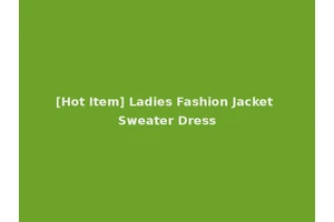 [Hot Item] Ladies Fashion Jacket Sweater Dress