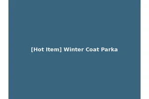 [Hot Item] Winter Coat Parka