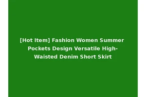 [Hot Item] Fashion Women Summer Pockets Design Versatile High-Waisted Denim Short Skirt