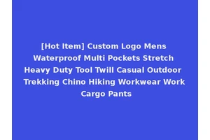 [Hot Item] Custom Logo Mens Waterproof Multi Pockets Stretch Heavy Duty Tool Twill Casual Outdoor Trekking Chino Hiking Workwear Work Cargo Pants