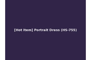 [Hot Item] Portrait Dress (HS-755)