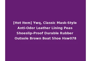[Hot Item] Ywq, Classic Mask-Style Anti-Odor Leather Lining Peas Shoeslip-Proof Durable Rubber Outsole Brown Boat Shoe Hsw078
