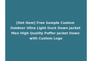[Hot Item] Free Sample Custom Outdoor Ultra Light Duck Down Jacket Men High Quality Puffer Jacket Down with Custom Logo