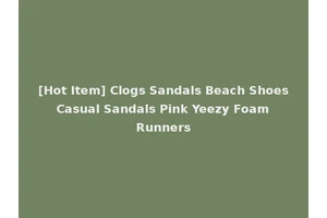 [Hot Item] Clogs Sandals Beach Shoes Casual Sandals Pink Yeezy Foam Runners