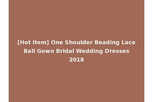 [Hot Item] One Shoulder Beading Lace Ball Gown Bridal Wedding Dresses 2018