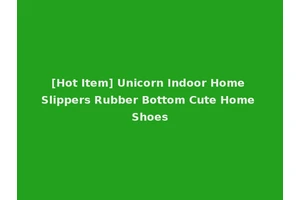 [Hot Item] Unicorn Indoor Home Slippers Rubber Bottom Cute Home Shoes