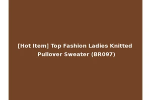 [Hot Item] Top Fashion Ladies Knitted Pullover Sweater (BR097)