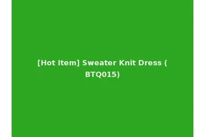 [Hot Item] Sweater Knit Dress (BTQ015)