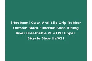 [Hot Item] Gww, Anti Slip Grip Rubber Outsole Black Function Shoe Riding Biker Breathable PU+TPU Upper Bicycle Shoe Hsf011