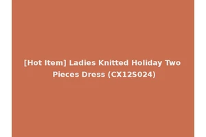 [Hot Item] Ladies Knitted Holiday Two Pieces Dress (CX12S024)