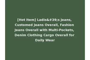 [Hot Item] Ladis's Jeans, Customed Jeans Overall, Fashion Jeans Overall with Multi-Pockets, Denim Clothing Cargo Overall for Daily Wear