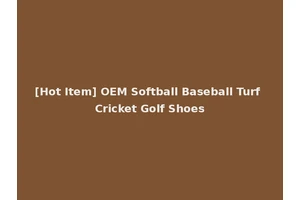 [Hot Item] OEM Softball Baseball Turf Cricket Golf Shoes