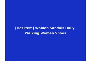 [Hot Item] Women Sandals Daily Walking Women Shoes