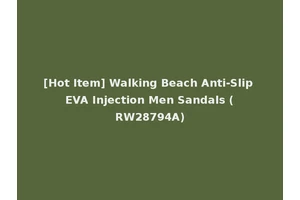 [Hot Item] Walking Beach Anti-Slip EVA Injection Men Sandals (RW28794A)