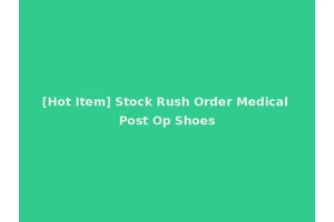 [Hot Item] Stock Rush Order Medical Post Op Shoes