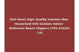 [Hot Item] High Quality Summer Men Household EVA Sandals Indoor Bathroom Beach Slippers (T05-210331-14)