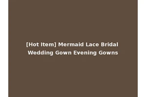 [Hot Item] Mermaid Lace Bridal Wedding Gown Evening Gowns