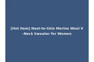 [Hot Item] Next-to-Skin Merino Wool V-Neck Sweater for Women