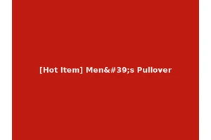 [Hot Item] Men's Pullover