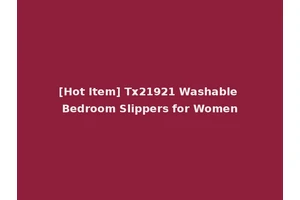 [Hot Item] Tx21921 Washable Bedroom Slippers for Women