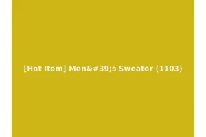 [Hot Item] Men's Sweater (1103)