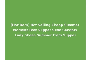 [Hot Item] Hot Selling Cheap Summer Womens Bow Slipper Slide Sandals Lady Shoes Summer Flats Slipper